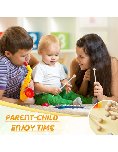 20 Martillos de Madera para Xilófono 21 cm - Baquetas Musicales