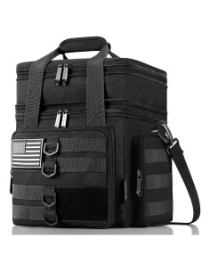Bolsa de Almuerzo Táctica SumeStar 16.5L Negra Doble Compartimento