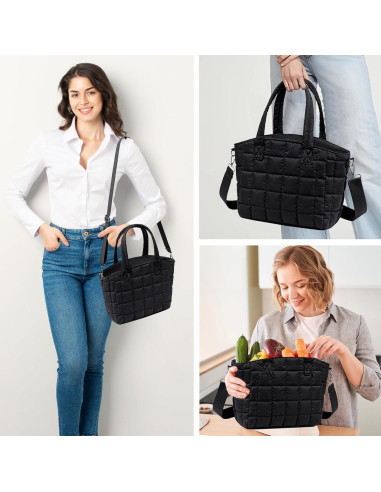 Caja de Almuerzo Aislada LOIDOU Negra 9L para Trabajo