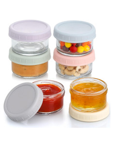 Contenedor de Aderezo VITEVER 6 Piezas 80 ml a Prueba de Fugas
