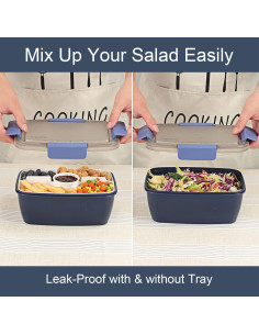 Contenedor de Almuerzo Caperci 68 oz 5 Compartimentos Marino 2