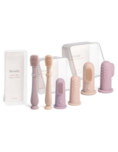 Kit de Limpieza Bucal para Bebé Moonkie - Cepillo y Limpiador