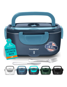 Caja de Almuerzo Eléctrica Travelisimo 1.5L Acero Inoxidable