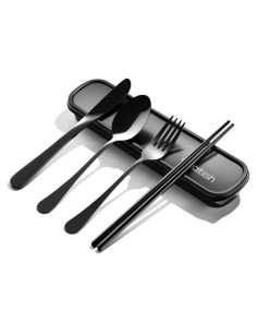 Conjunto de Utensilios de Viaje Quatish 5 PZS Acero Inoxidable