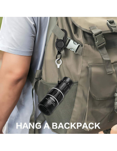 Monocular Compacto BUCAEEL 50mm Alta Potencia Negro