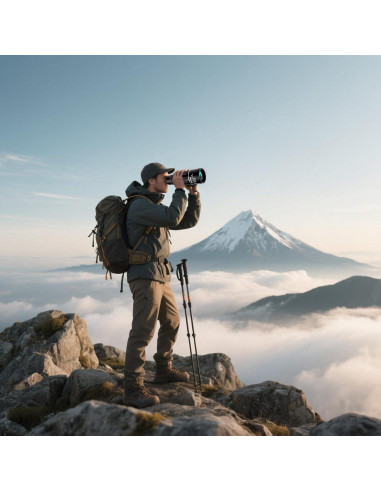 Monocular Compacto BUCAEEL 50mm Alta Potencia Negro