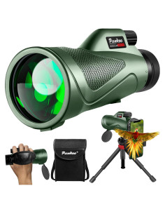 Telescopio Monocular Pankoo 12x60 con Adaptador y Trípode