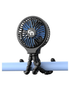 Ventilador Portátil WEGA SF01 Recargable 3 Velocidades Negro