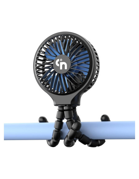 Ventilador Portátil WEGA SF01 Recargable 3 Velocidades Negro