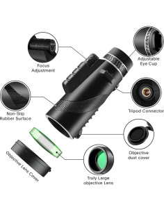 Telescopio Monocular Meonddizio 80X100 Alta Potencia 2