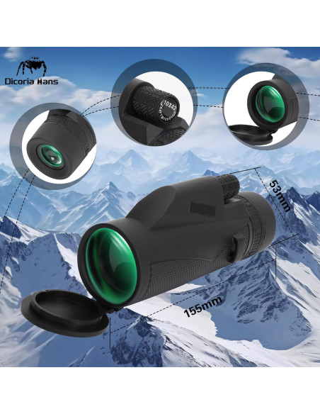 Monóculo Compacto 10x42 Dicoria Hans para Observación