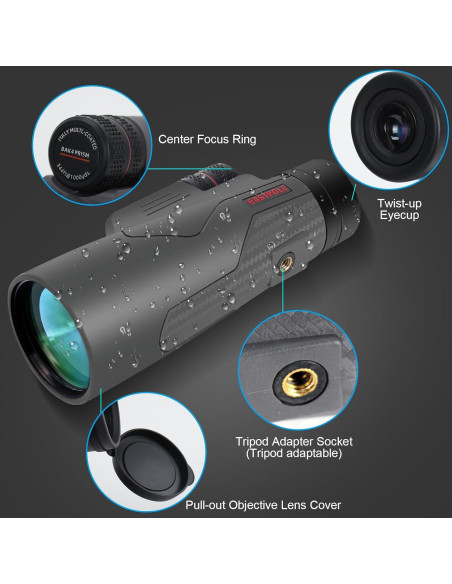 Monocular 12x56 Celticbird con Adaptador para Smartphone