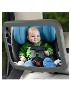 Espejo para Bebés Gorilla Grip 360 Ajustable Gris