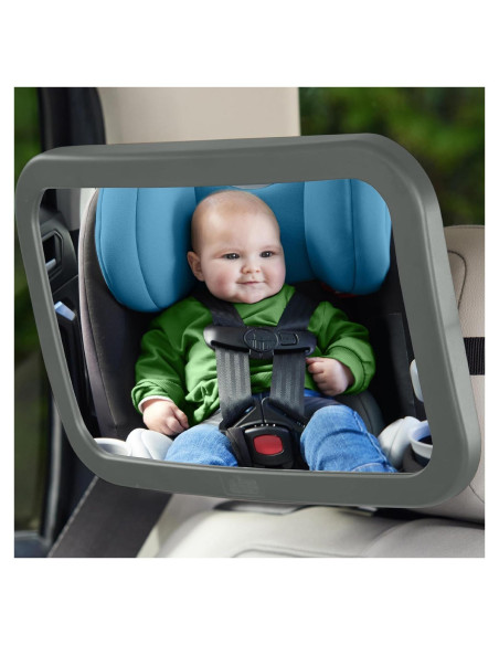 Espejo para Bebés Gorilla Grip 360 Ajustable Gris
