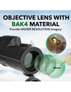Telescopio Monocular Starscope 10x42 para Smartphone 2