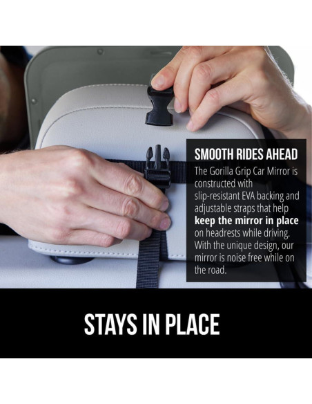 Espejo para Bebés Gorilla Grip 360 Ajustable Gris