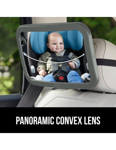 Espejo para Bebés Gorilla Grip 360 Ajustable Gris