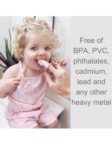 Conjunto de Cuidado Oral Ali+Oli para Bebé Marfil - 2 Cepillos y Limpiador