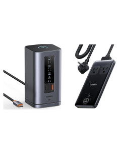 Baseus Estación de Acoplamiento 11 en 1 + Regleta USB C 6 en 1