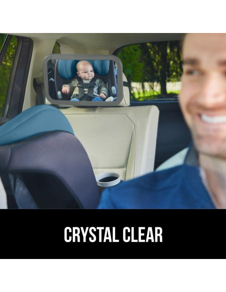 Espejo para Bebés Gorilla Grip 360 Ajustable Gris