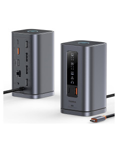 Baseus Estación de Acoplamiento 11 en 1 Triple Pantalla 4K