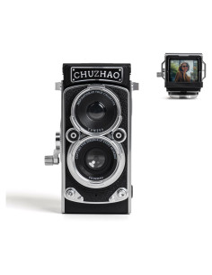 Cámara Digital Mini Retro TLR Chocapt 12MP 1080P FHD con SD 16GB