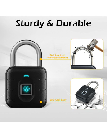 Candado Inteligente NexusLab LOCK-P80 Huella Dactilar IP67