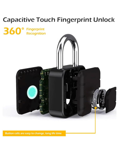 Candado Inteligente NexusLab LOCK-P80 Huella Dactilar IP67