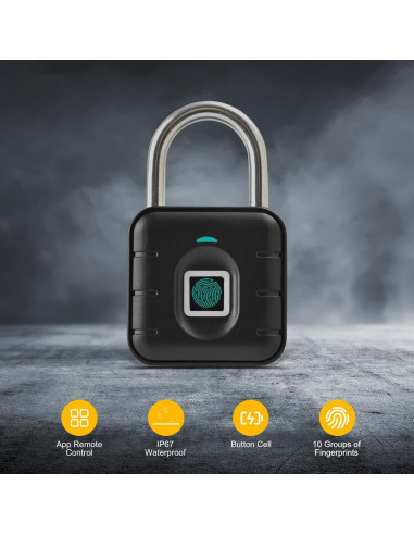 Candado Inteligente NexusLab LOCK-P80 Huella Dactilar IP67