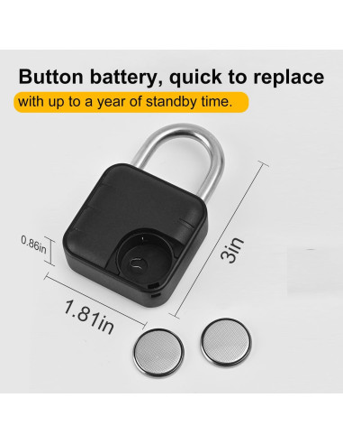 Candado Inteligente NexusLab LOCK-P80 Huella Dactilar IP67