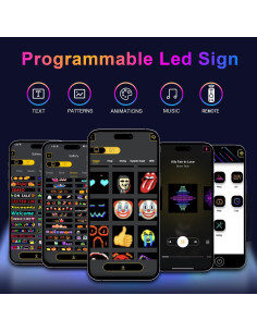 Cartel LED Personalizable para Coche Welinly 7x3 Pulgadas 2