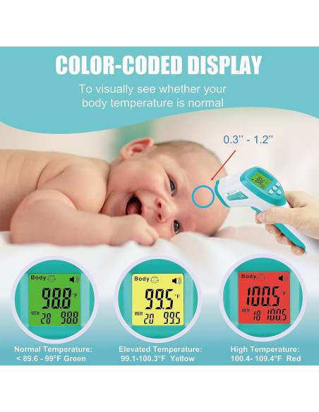 Termómetro Digital Infrarrojo Amplim AmpMed Sin Contacto