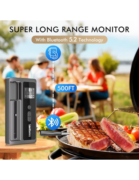 Termómetro Digital Inalámbrico CaloriMastery para Carne