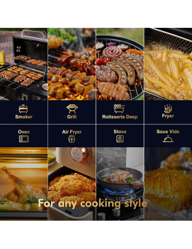 Termómetro de Carne Inalámbrico TempGrill BQ50 con Sonda 5mm