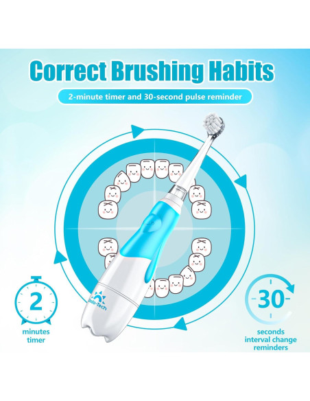 Cepillo de Dientes Eléctrico DADA-TECH para Niños 0-3 Años