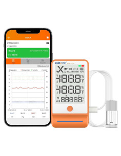 Termómetro Bluetooth Elitech GSP-6Pro-GLE 100000 Puntos