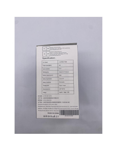 Ventilador de Mano Plegable HandFan 2000mAh USB Negro/Azul