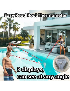 Termómetro Digital Flotante Decruil para Piscina 23,6 cm 2