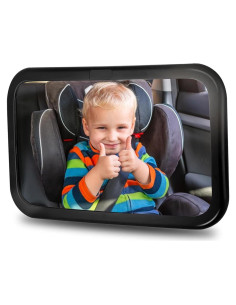 Espejo de Coche para Bebés GonnaGokur 35.56 cm Ajustable Negro
