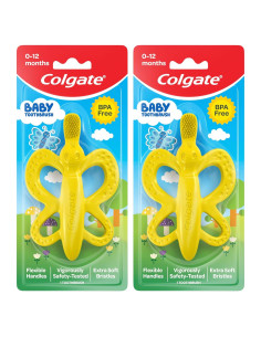 Cepillo de Dientes y Mordedor Colgate para Bebés - 2 Unidades