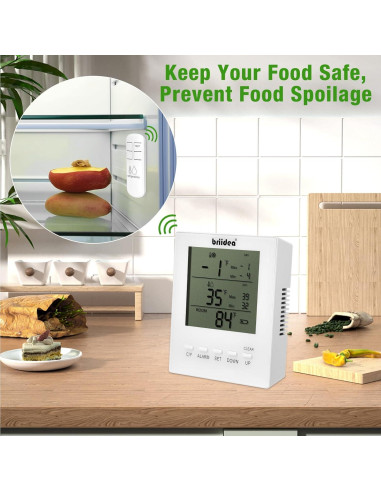 Termómetro Inalámbrico Briidea para Refrigerador y Congelador
