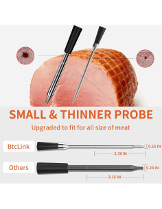 Termómetro de Carne Inalámbrico BBQOVN Bluetooth 777FT 2