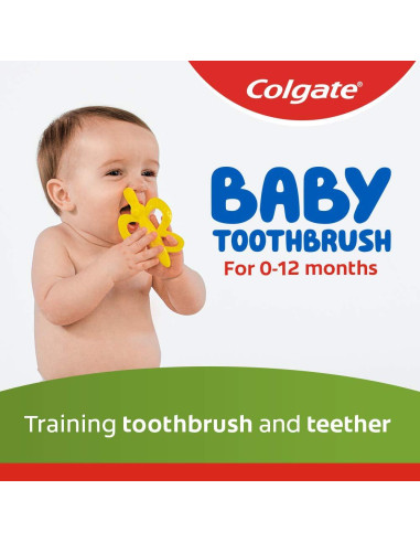 Cepillo de Dientes y Mordedor Colgate para Bebés - 2 Unidades