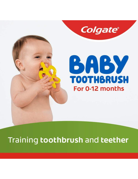 Cepillo de Dientes y Mordedor Colgate para Bebés - 2 Unidades