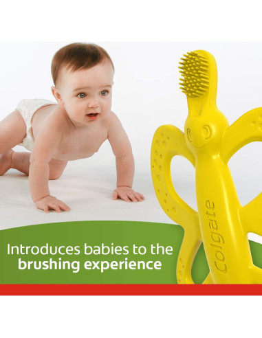 Cepillo de Dientes y Mordedor Colgate para Bebés - 2 Unidades