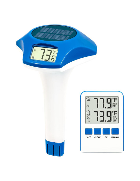 Termómetro de piscina solar Circrane digital IPX8 21cm