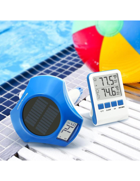 Termómetro de piscina solar Circrane digital IPX8 21cm