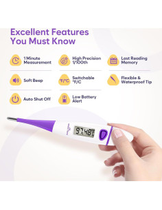 Termómetro Basal Easy@Home BBT Digital para Fertilidad 2