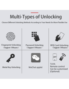 Cerradura Electrónica OBO HANDS GYS Huella Dactilar 1.47kg 2