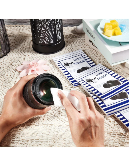 500 Hojas Papel Limpieza Lentes + 2 Paños Microfibra Outus